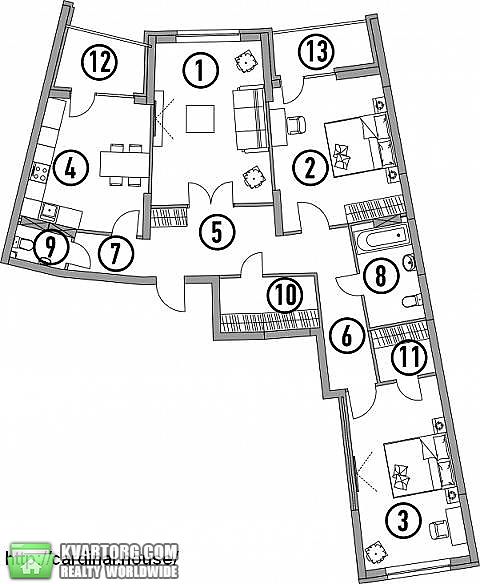 Sell 3-room apartment. Киев,  Барбюса — photo 1