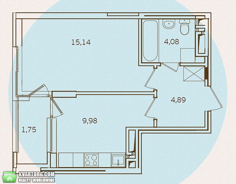 Sell 1-room apartment. Киев,  Правды пр — photo 2