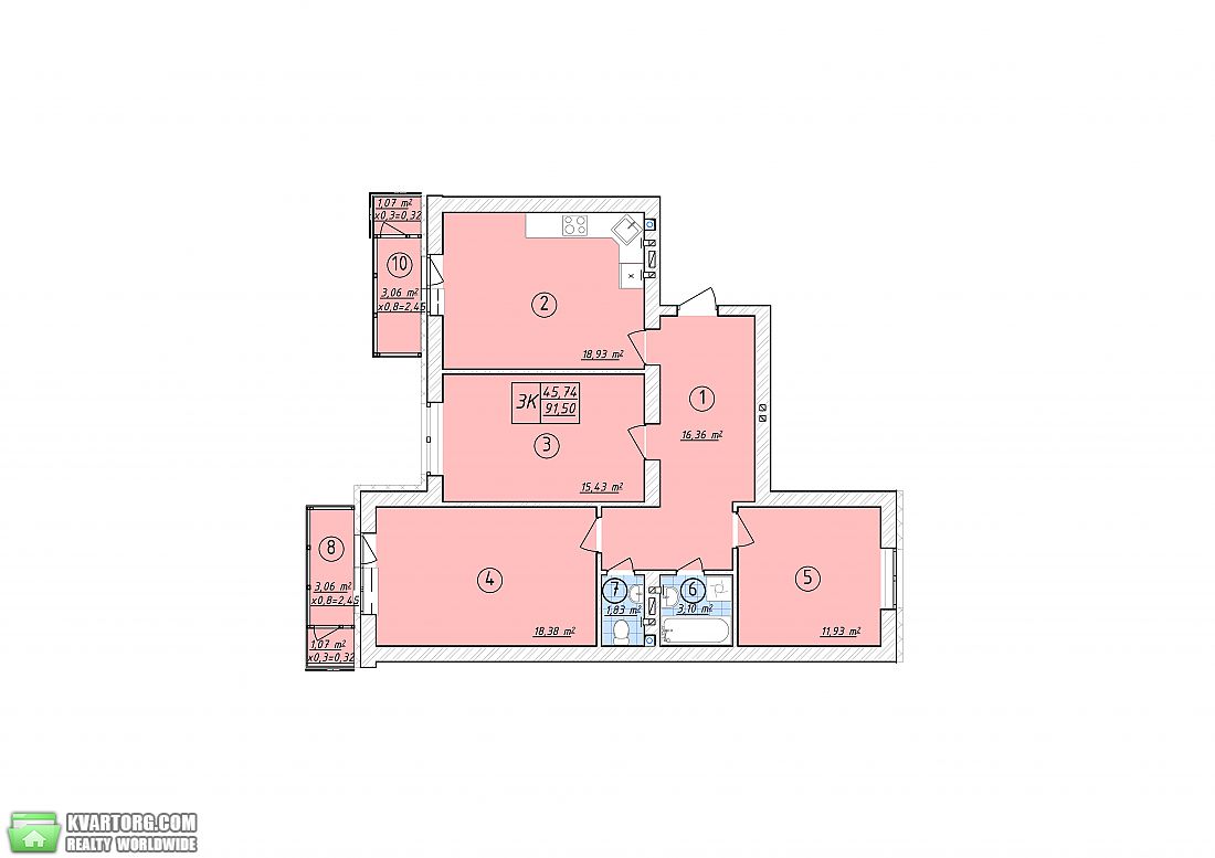 Sell 3-room apartment. Киев, пер. Московский — photo 2