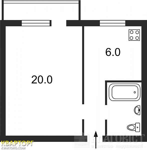 Sell 1-room apartment. Киев,  Доброхотова — photo 2
