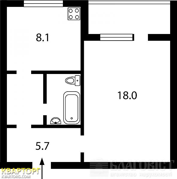 Sell 1-room apartment. Киев, Григоренко пр — photo 3