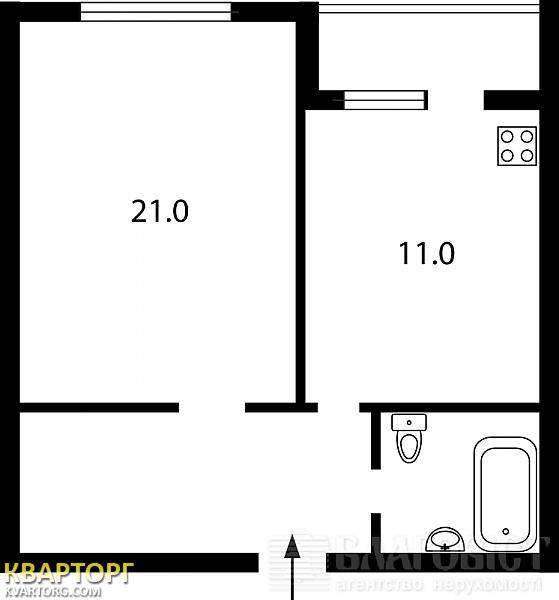 Sell 1-room apartment. Киев,  Григоренко пр — photo 4