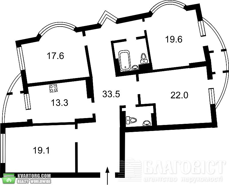 Sell 4-room apartment. Киев,  Днепровская наб — photo 1