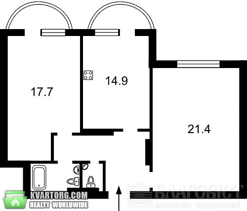 Sell 2-room apartment. Киев, Феодосийский пер — photo 6