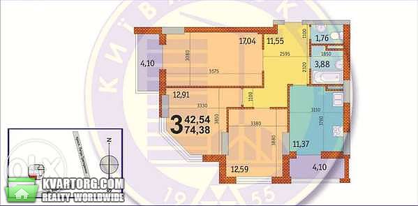 Sell 3-room apartment. Киев, Гмыри — photo 3