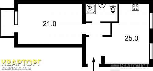 Sell 1-room apartment. Киев,  Круглоуниверситетская — photo 3