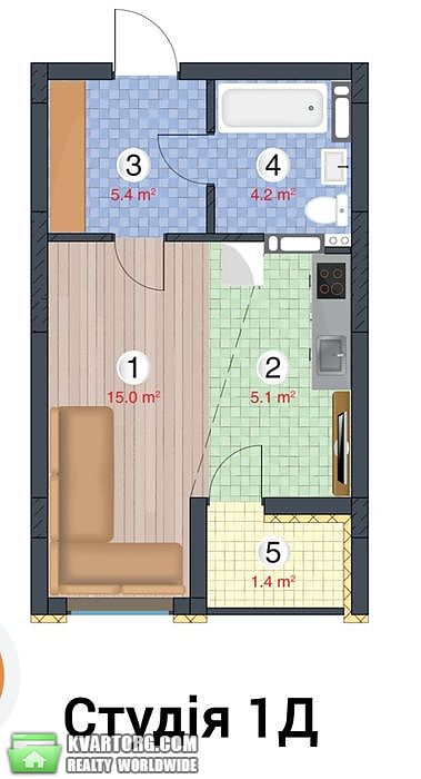 Sell 1-room apartment. Киев, Лысогорский спуск — photo 5