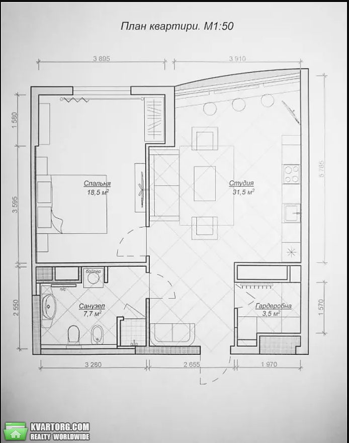 Rent out 2-room apartment. Киев,  Туманяна — photo 6
