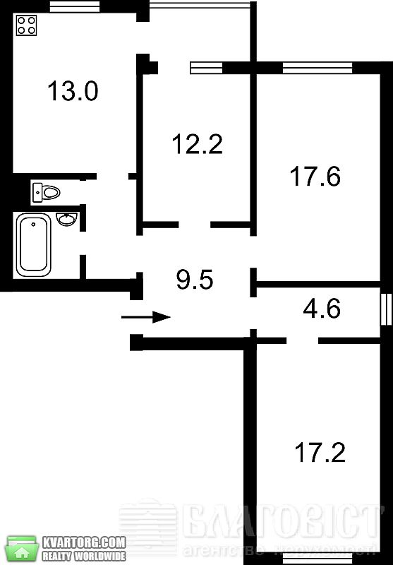 Sell 3-room apartment. Киев,  Машиностроительная — photo 1