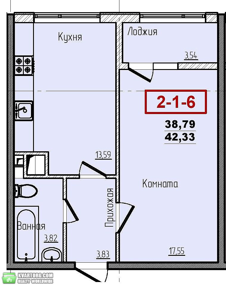 Sell 1-room apartment. Одесса, Жемчужная — photo 7