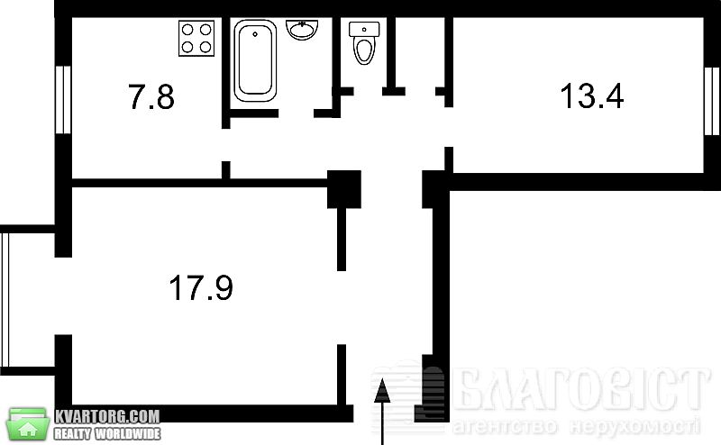 Sell 2-room apartment. Киев,  Строителей — photo 2