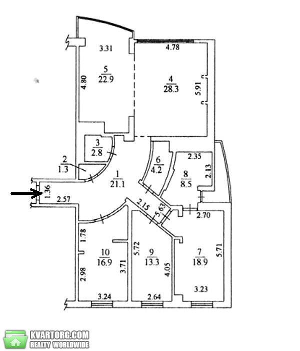 Rent out 4-room apartment. Киев,  Ковпака — photo 2