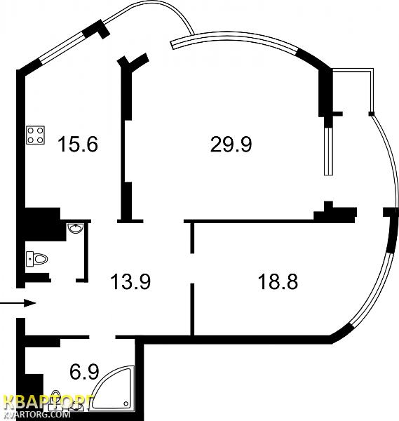 Sell 3-room apartment. Киев,  Механизаторов — photo 4