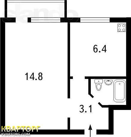 Sell 1-room apartment. Киев,  Милютенко — photo 3