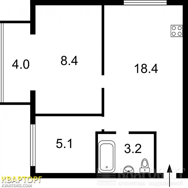 Sell 1-room apartment. Киев, Юрковская — photo 8