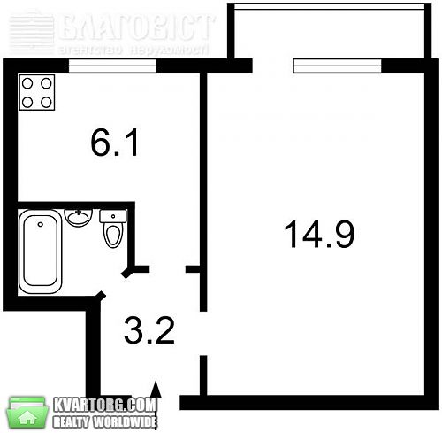 Sell 1-room apartment. Киев, Щербакова — photo 5