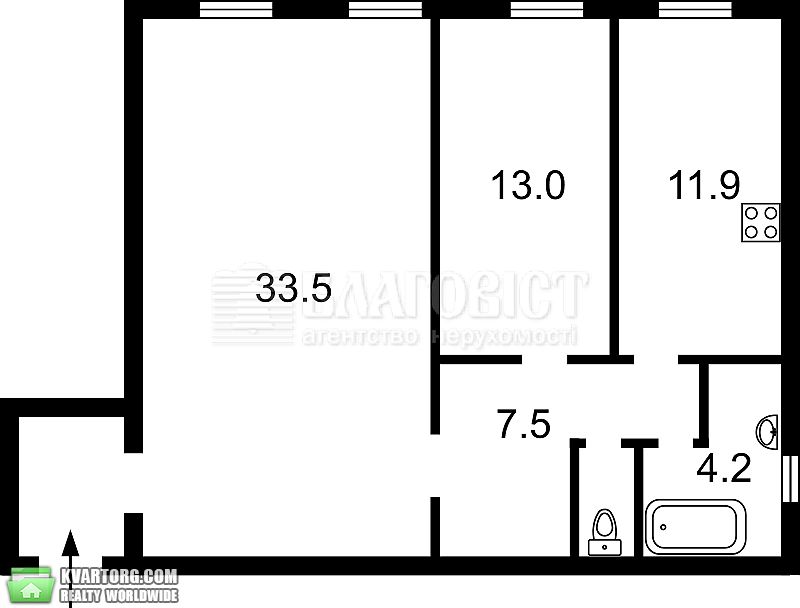 Sell 2-room apartment. Киев,  Пушкинская — photo 3