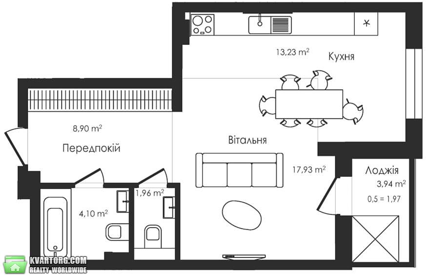 Sell 1-room apartment. Киев, Набережно-Рыбальская — photo 6