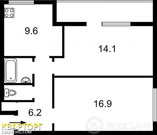 Sell 2-room apartment. Киев,  Мичурина — photo 2