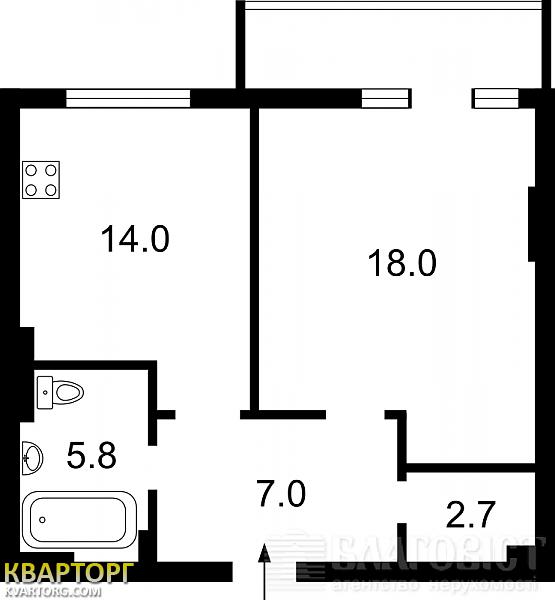 Sell 1-room apartment. Киев, Драгомирова — photo 7