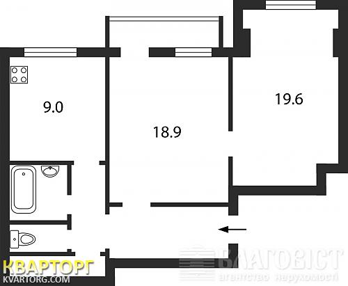 Sell 2-room apartment. Киев, Горького — photo 3