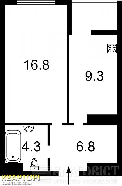 Sell 1-room apartment. Киев, Туманяна — photo 6