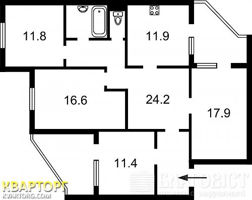Sell 4-room apartment. Киев, Эрнста — photo 1