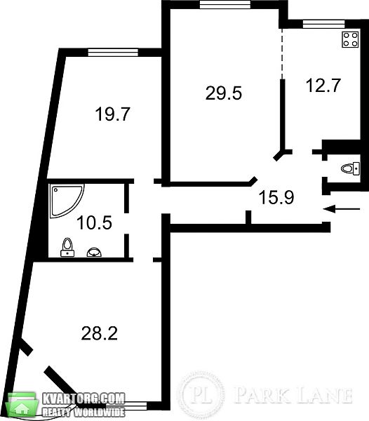 Sell 3-room apartment. Киев,  40-летия Октября просп — photo 2