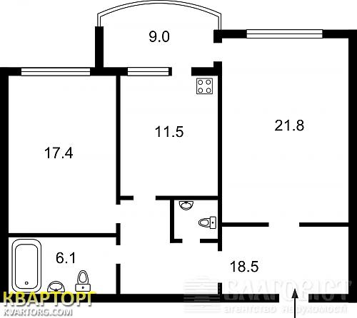 Sell 2-room apartment. Киев,  Оболонская наб — photo 2