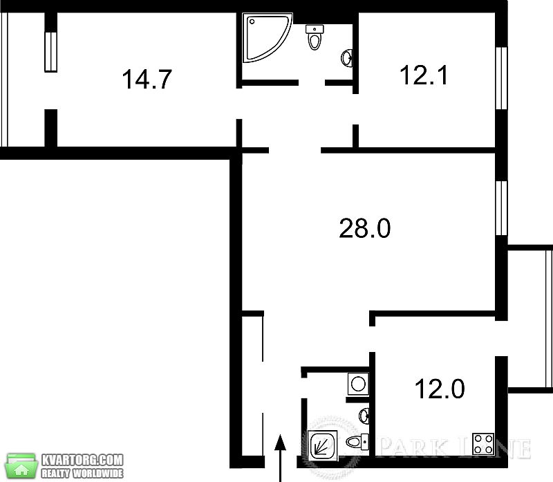 Sell 3-room apartment. Киев,  Волынская — photo 4