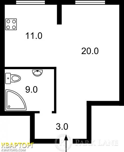 Sell 1-room apartment. Киев, Героев Сталинграда пр — photo 2