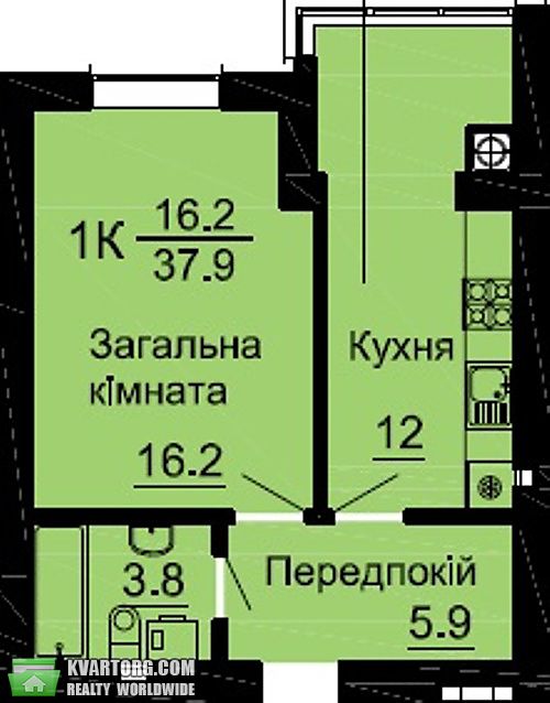 Sell 1-room apartment. Киев,  Зодчих — photo 8