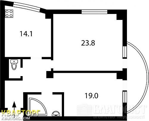 Sell 2-room apartment. Киев, Оболонская наб — photo 2