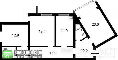 Sell 3-room apartment. Киев, Бажана — photo 6