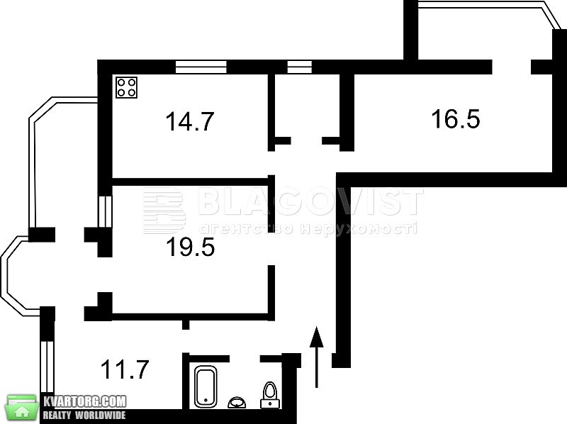 Sell 3-room apartment. Киев, Артиллерийский пер. 7/9 — photo 4