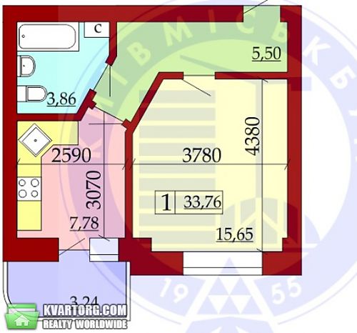 Sell 1-room apartment. Киев,  Дубинина — photo 6