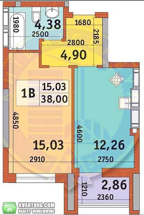 Sell 1-room apartment. Киев, Жулянская — photo 2