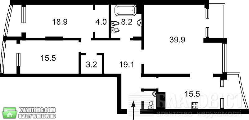 Sell 4-room apartment. Киев,  Шамрыло — photo 3