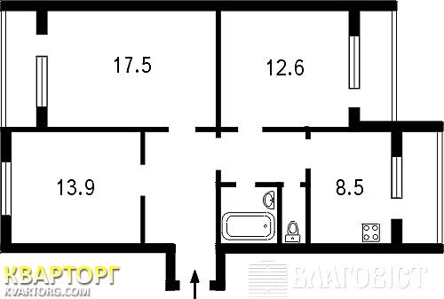 Sell 3-room apartment. Киев,  Ахматовой — photo 2