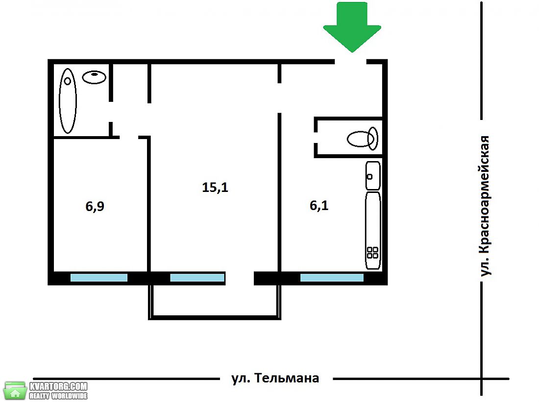 Sell 1-room apartment. Киев, Большая Васильковская — photo 4
