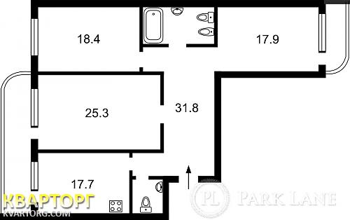Sell 3-room apartment. Киев,  Ахматовой — photo 9