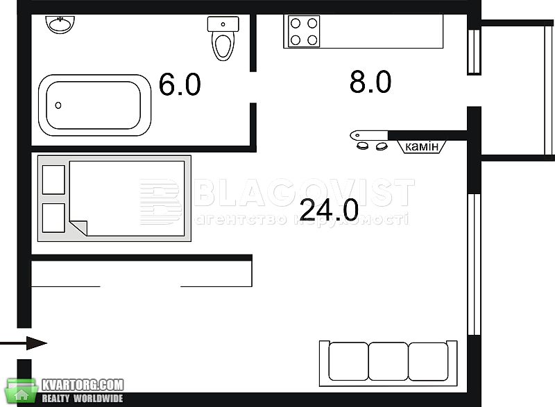 Sell 1-room apartment. Киев,  Мечникова — photo 3