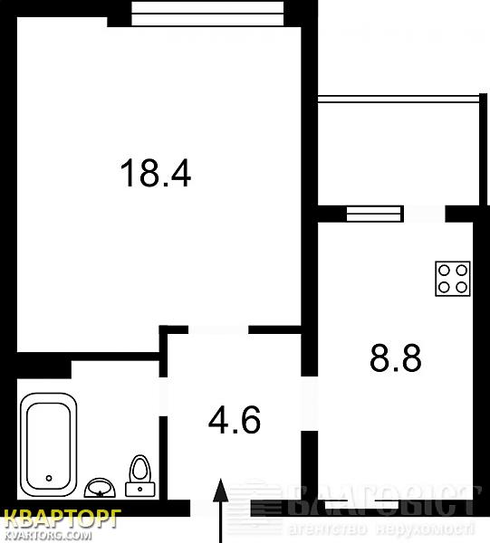 Sell 1-room apartment. Киев, Горького — photo 2