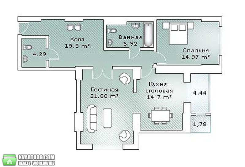 Rent out 2-room apartment. Киев,  Днепровская наб — photo 8