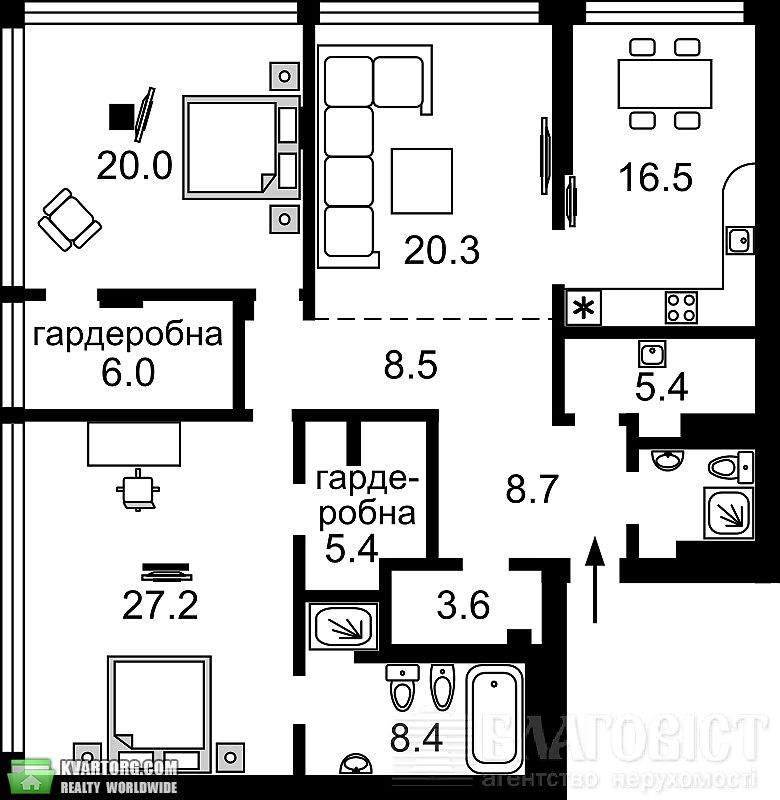 Sell 3-room apartment. Киев, Днепровская наб — photo 10