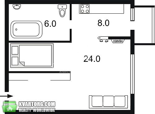 Sell 1-room apartment. Киев,  Мечникова — photo 8