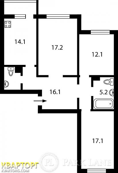 Sell 3-room apartment. Киев,  Григоренко пр — photo 2