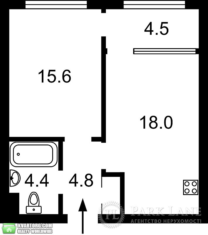 Sell 1-room apartment. Киев,  Правды пр — photo 4