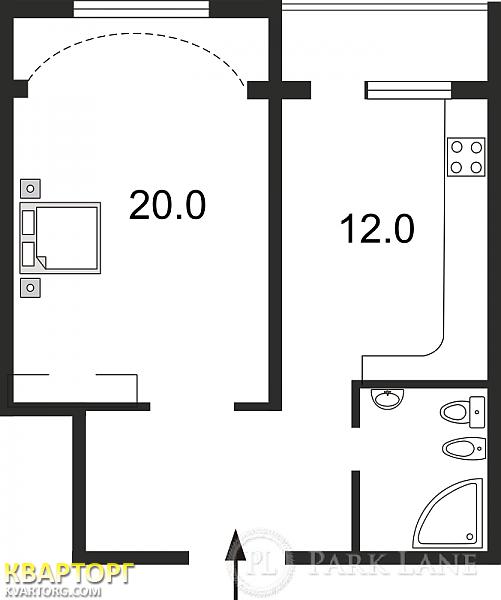 Sell 1-room apartment. Киев, Днепровская наб — photo 2