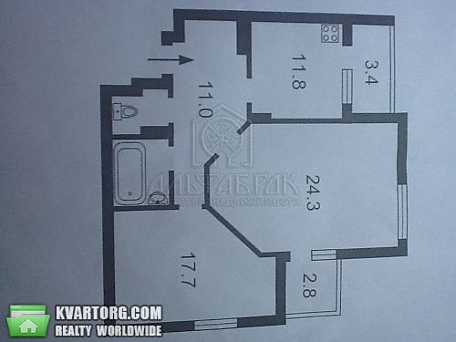 продам 2-комнатную квартиру. Киев,  Туполева академика - фото 10